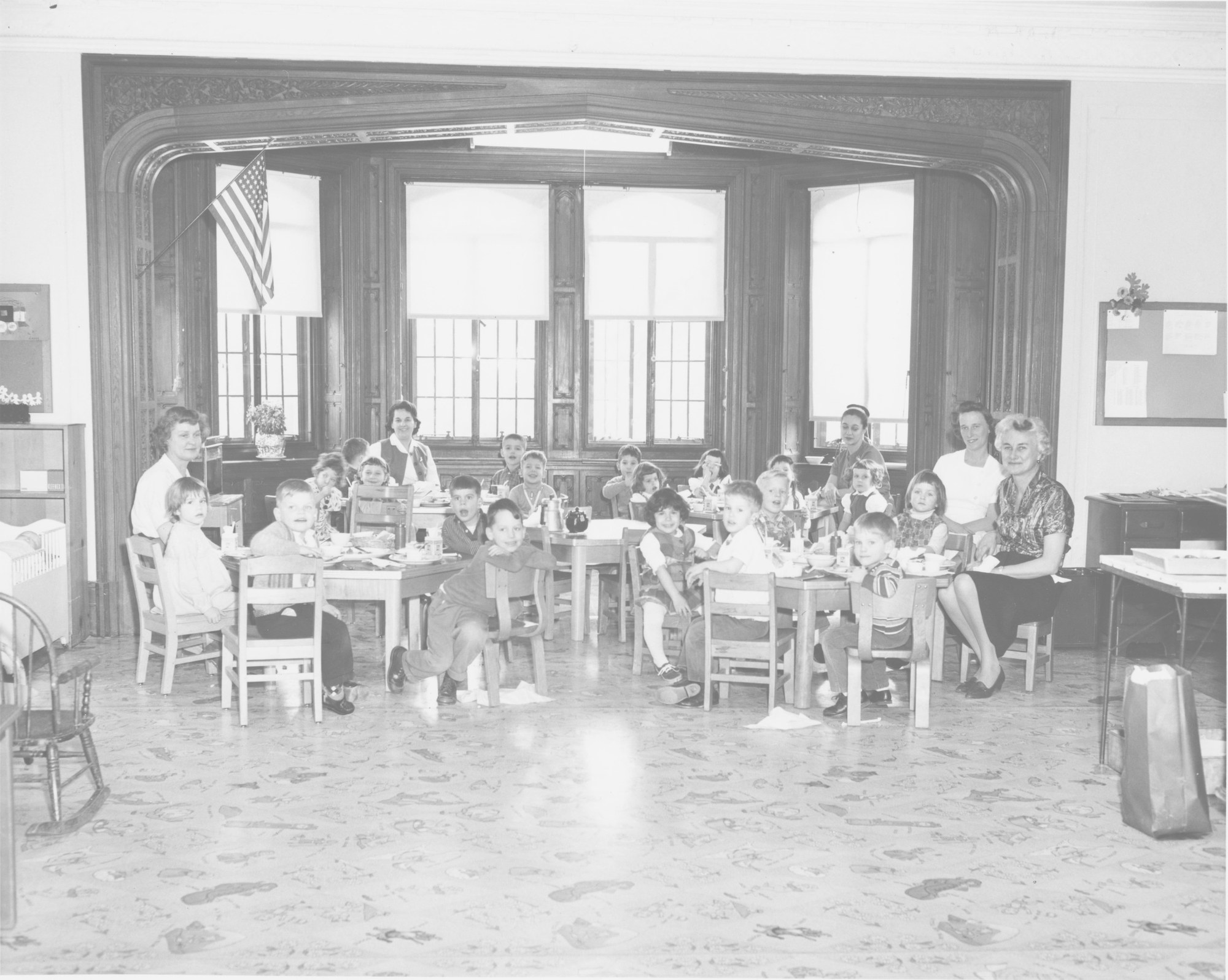 The Manor House's grand dining hall — available for private events