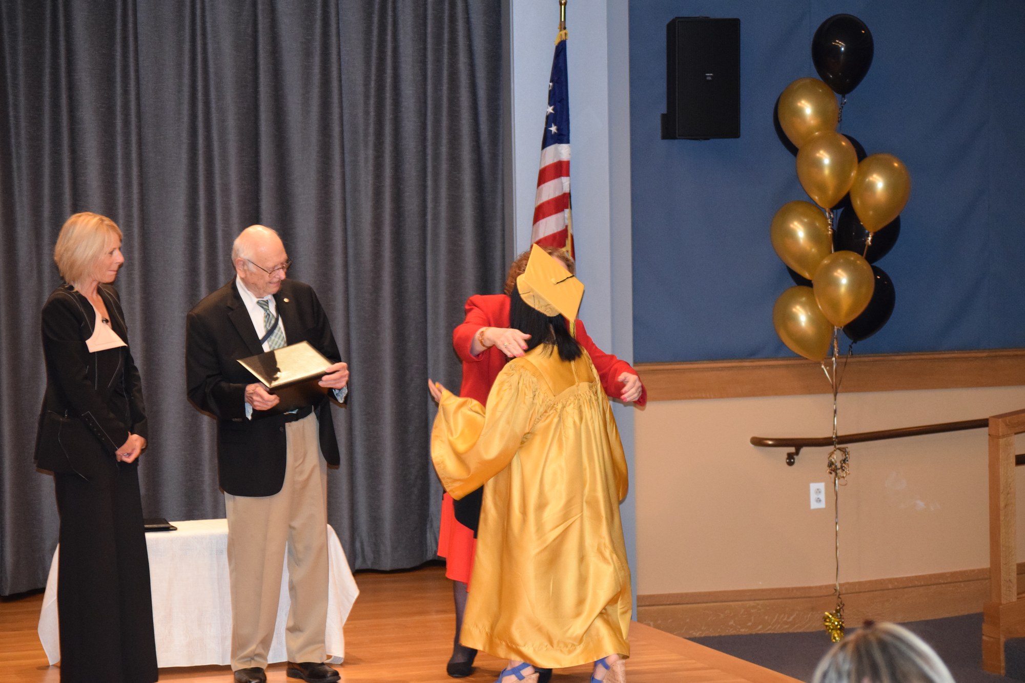 A Mill Neck high school graduation moment